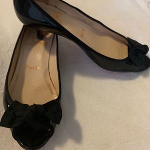 Christian Loubouton open toes kitten heel Size 36